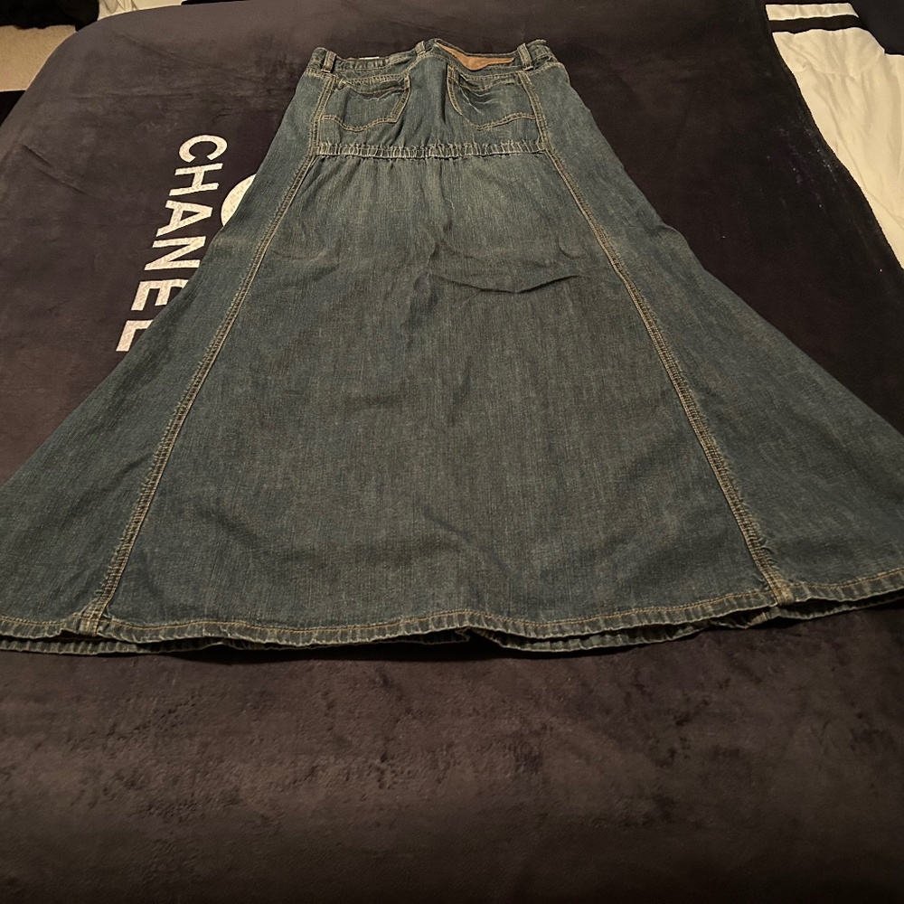 26 size denim, BCBG, long skirt